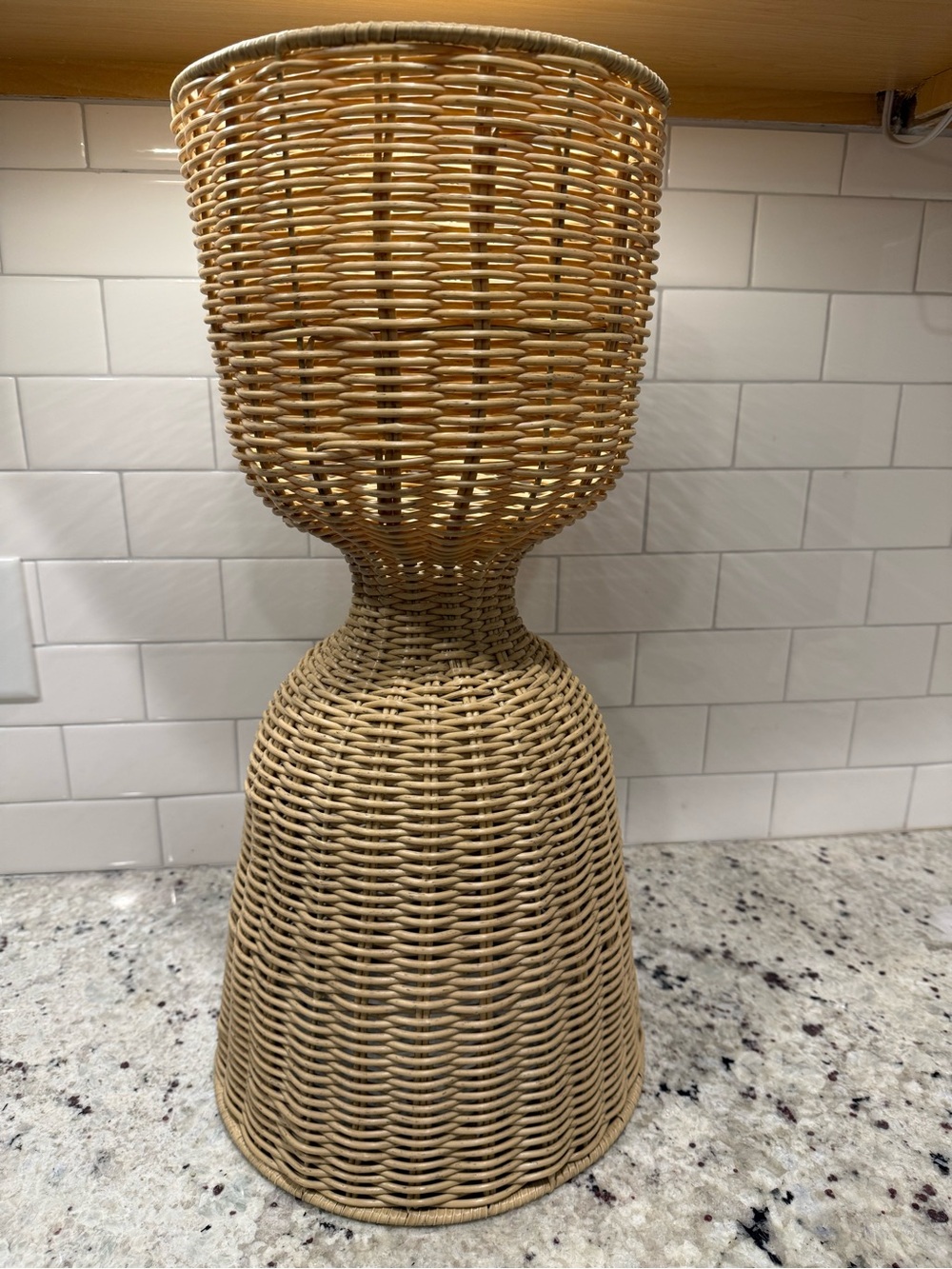 Rattan Reversible Outdoor Planter Basket - Hearth & Hand - 24 in NWOT - Picture 7 of 9